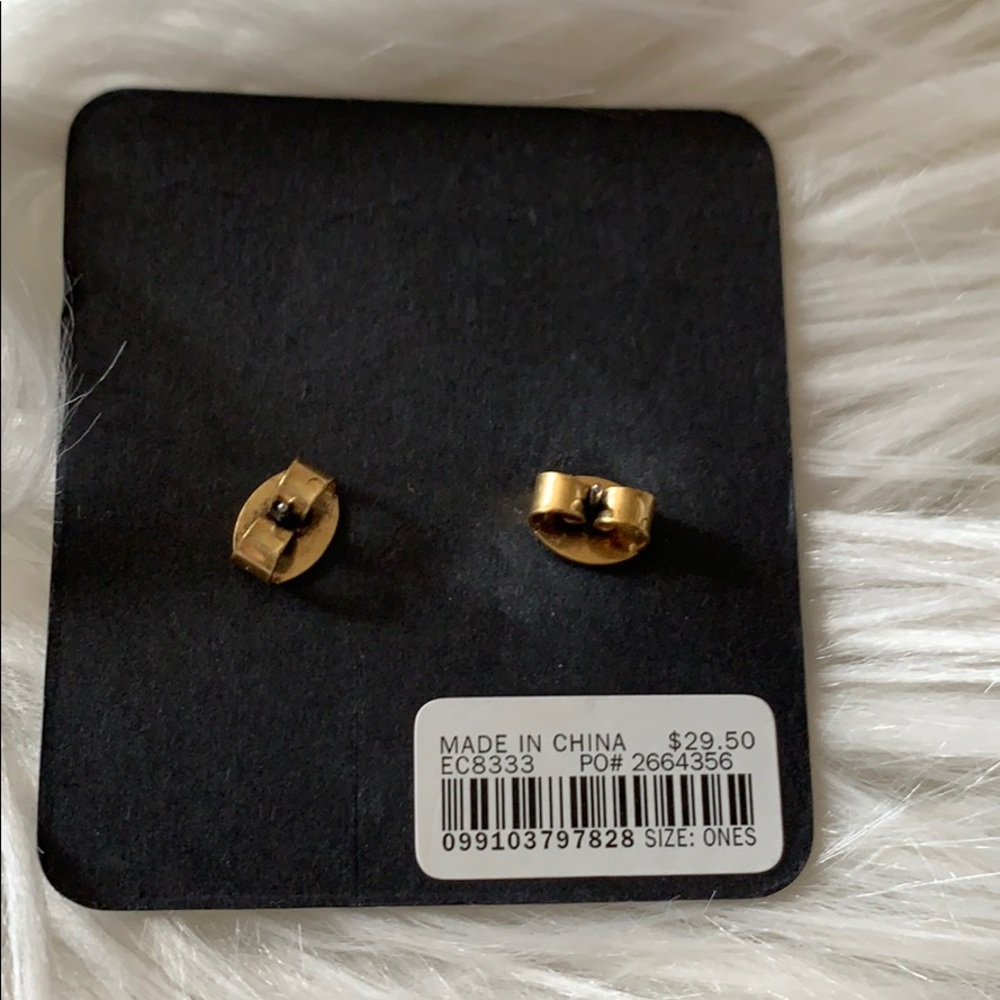 NWT J.Crew Crystal Starburst Earrings - Picture 2 of 3